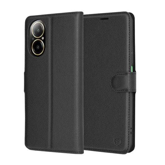 Etui na Realme C67 4G, Techsuit, Leather Folio, czarne