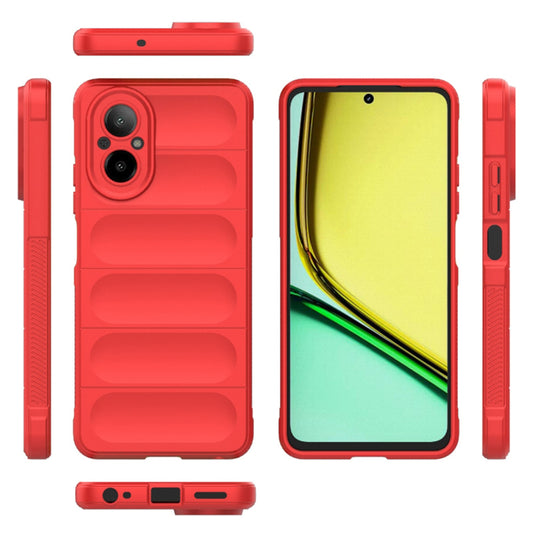 Etui na Realme C67 4G, Techsuit, Magic Shield, Czerwony