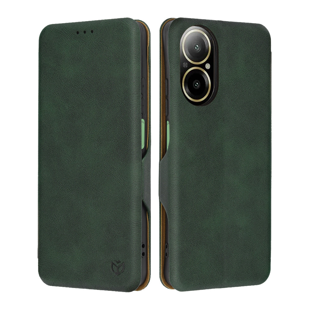 Case for Realme C67 4G, Techsuit, Safe Wallet Plus, Green