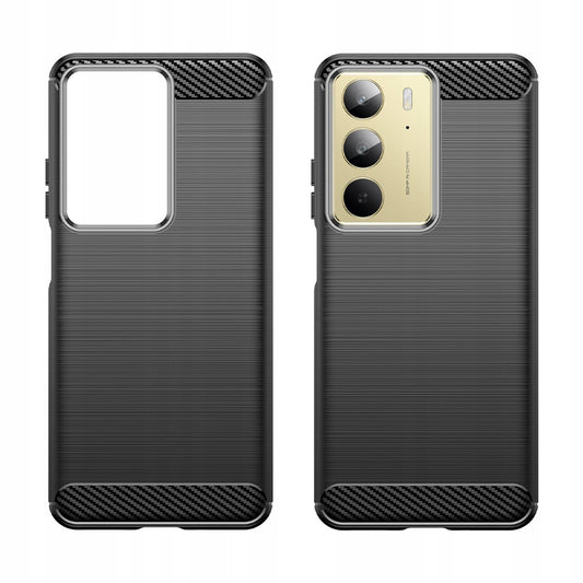 Etui na Realme C75 5G / 14x, Techsuit, Carbon, Czarny