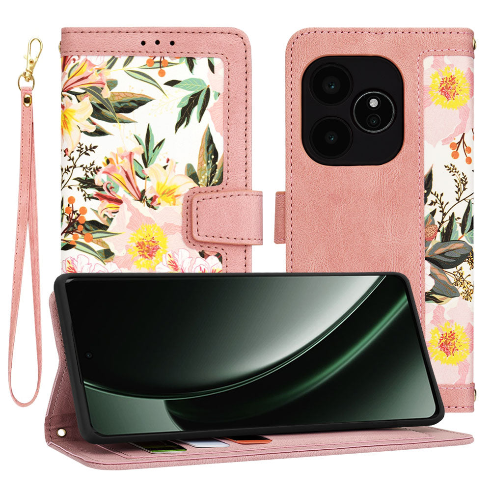 Case for Realme GT 6T / GT 6, Techsuit, FlipCraft, Pink