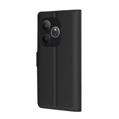 Case for Realme GT 6T / GT 6, Techsuit, Leather Folio, Black