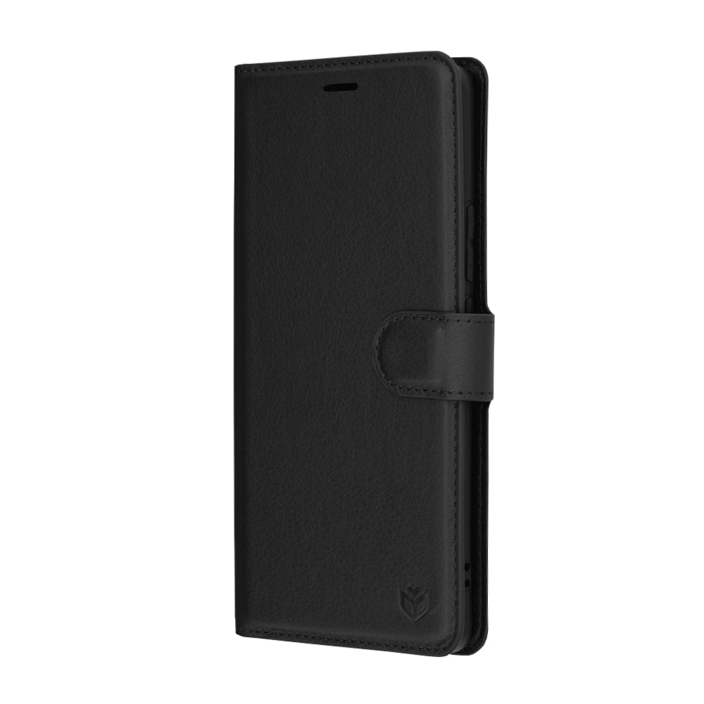 Case for Realme GT 6T / GT 6, Techsuit, Leather Folio, Black