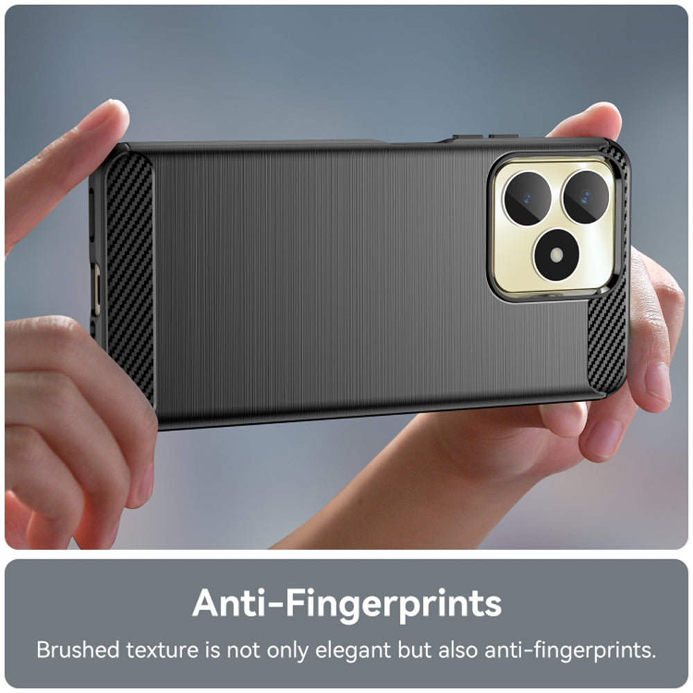 Etui na Realme Note 50 / C51, Techsuit, Carbon, Czarny