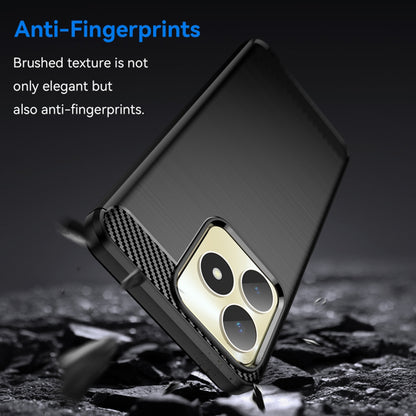 Etui na Realme Note 50 / C51, Techsuit, Carbon, Czarny