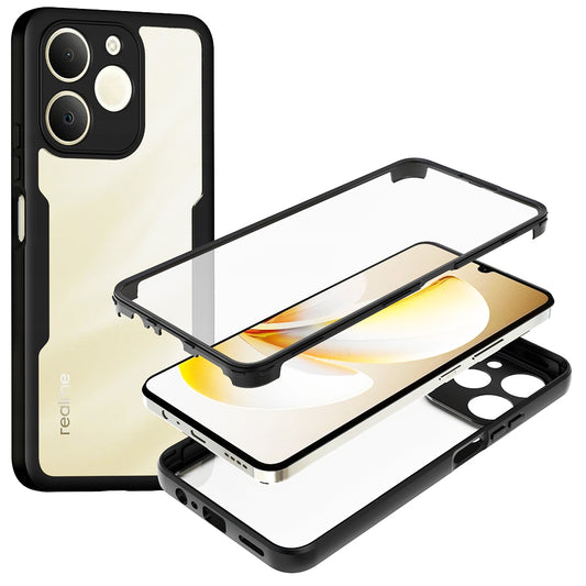 Etui na Realme Note 70T, Techsuit, ColorVerse 360, Czarne