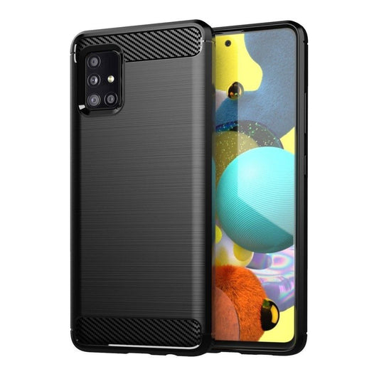 Etui do Samsung Galaxy A71 A715, OEM, Carbon, Czarny