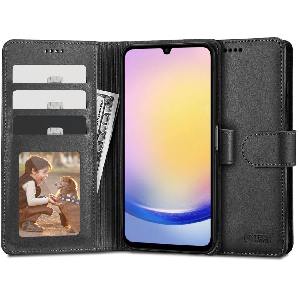 Etui do Samsung Galaxy A25 A256, Tech-Protect, Wallet, czarne 