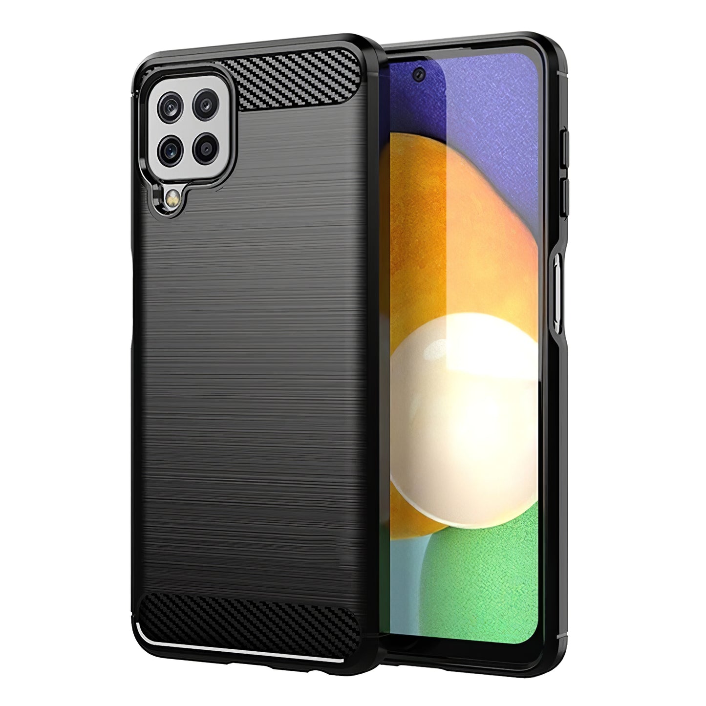 Etui do Samsung Galaxy A22 A225, OEM, Carbon, Czarny