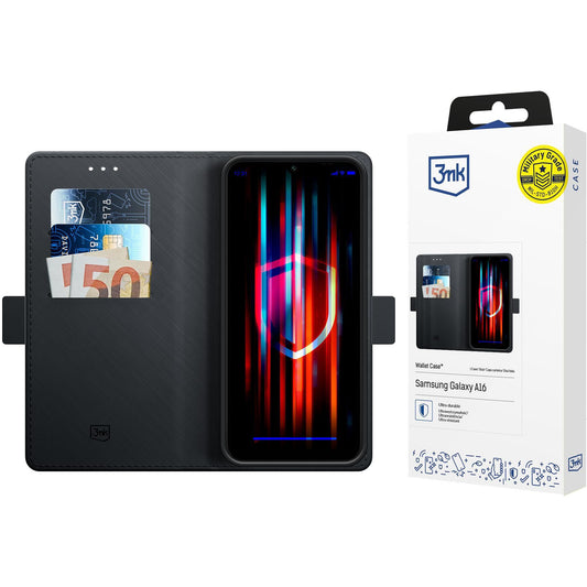 Etui do Samsung Galaxy A16 5G A166 / A16 4G A165, 3MK, Wallet, Czarny