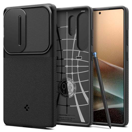 Etui na Samsung Galaxy S25 Ultra S938, Spigen, OPTIK ARMOR, Czarne ACS08969