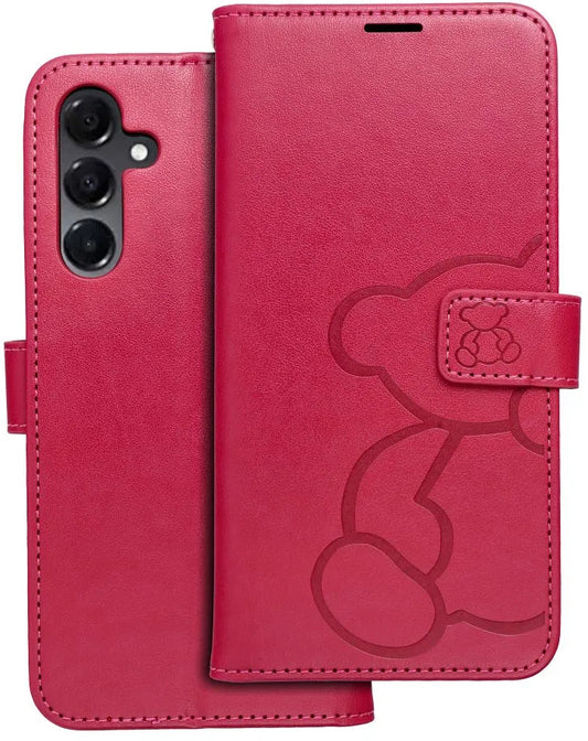 Etui na Samsung Galaxy A16 5G A166, OEM, MEZZO Teddy Bear, Magenta