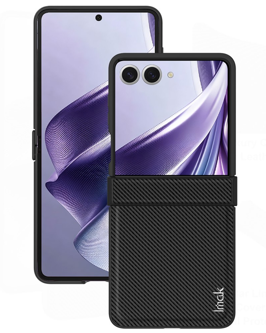 Etui na Samsung Galaxy Z Flip8 F776, Imak, Carbon, Czarny