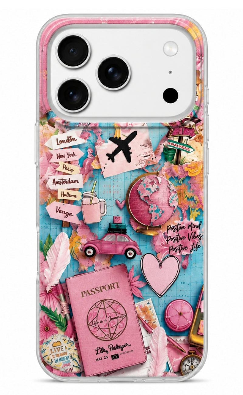 Case for Samsung Galaxy A07 5G A076 / A07 4G A075, Perfect Case, Dreamora Pink Flight, Multicolor