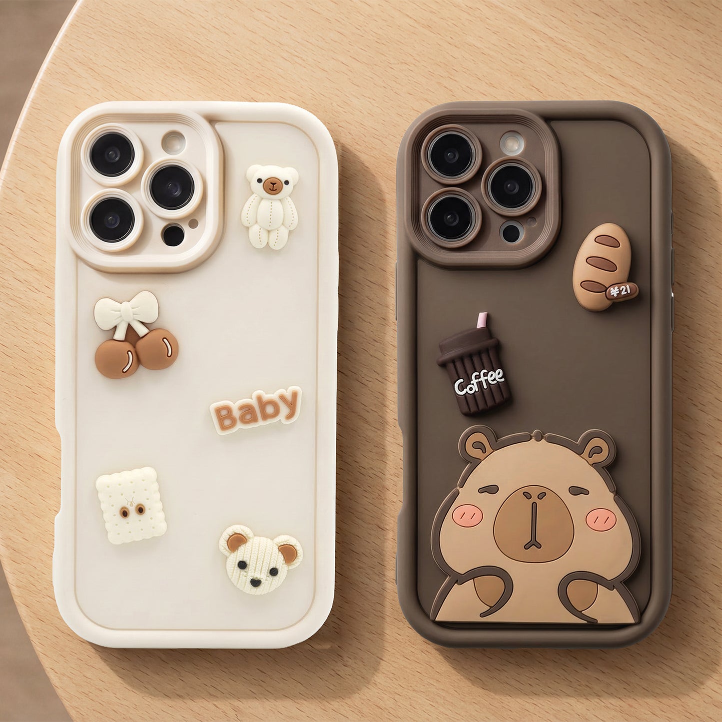 Case for Samsung Galaxy S25 Ultra S938, OEM, Ultra Trendy 3D Capybara, Brown