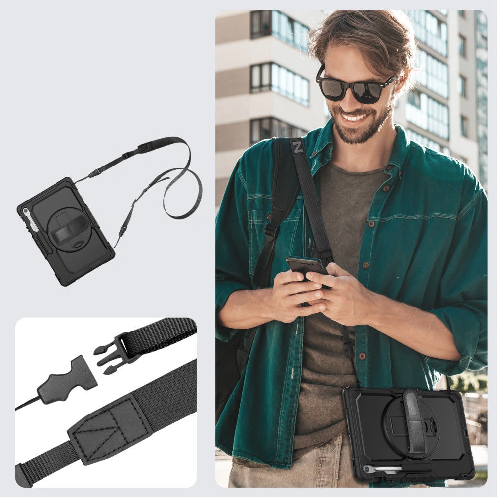Etui na Samsung Galaxy Tab S10 FE+, Tech-Protect, Solid, Czarna