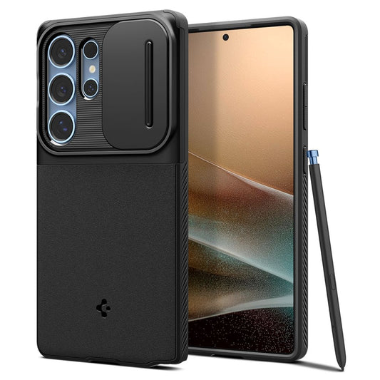 Etui na Samsung Galaxy S25 Ultra S938, Spigen, OPTIK ARMOR, Czarne ACS08969