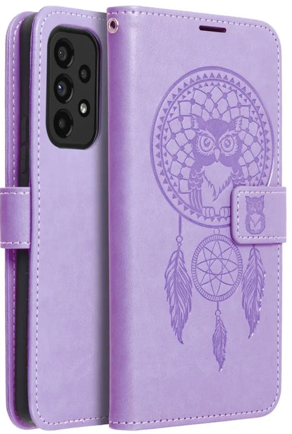 Etui na Samsung Galaxy A52s 5G A528 / A52 5G A526 / A52 A525, OEM, MEZZO Dream Catcher, Fioletowe