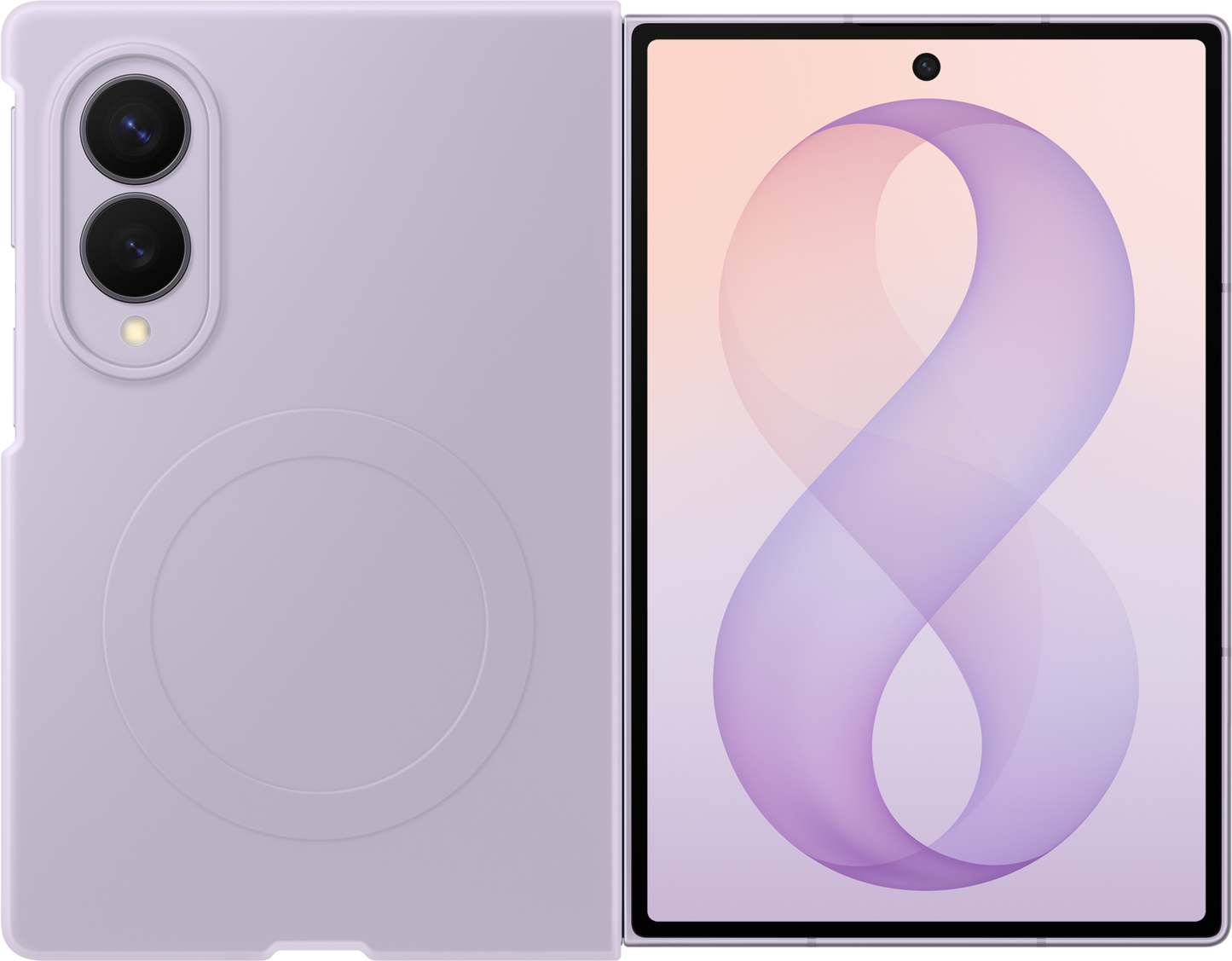 Etui na Samsung Galaxy Z Fold8 F971, Silicone Magnet Case, Fioletowy EF-EF971CVEGWW
