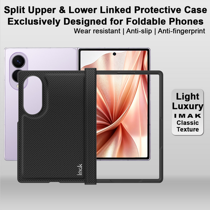 Etui na Samsung Galaxy Z Fold8 F971, Imak, Carbon, Czarny