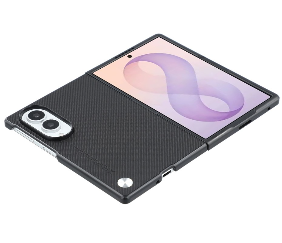 Etui na Samsung Galaxy Z Fold8 F971, X-Level, Carbon, Czarny