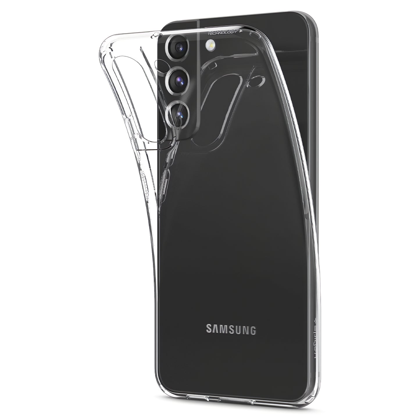 Etui do Samsung Galaxy S22 5G S901, Spigen, ciekłokrystaliczne, przezroczyste 