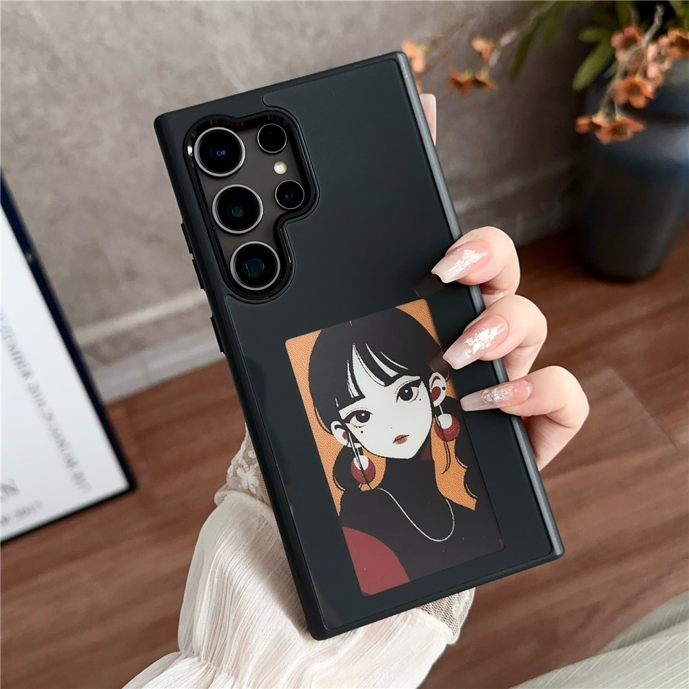 Etui do Samsung Galaxy S24 Ultra S928, OEM, Wyświetlacz E-Ink na zamówienie, Czarny