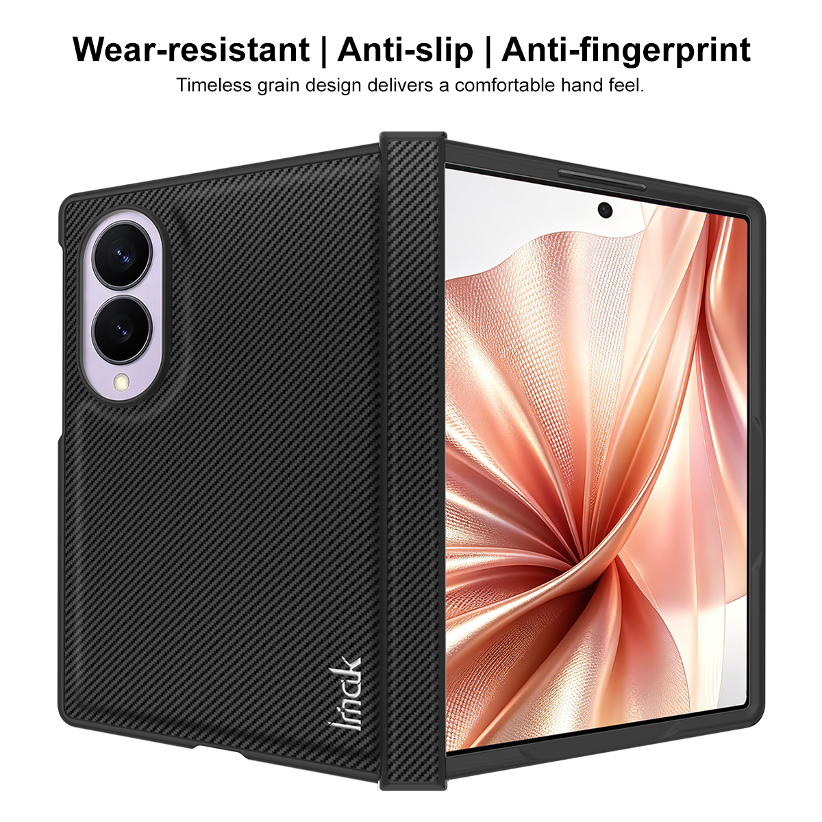 Etui na Samsung Galaxy Z Fold8 F971, Imak, Carbon, Czarny