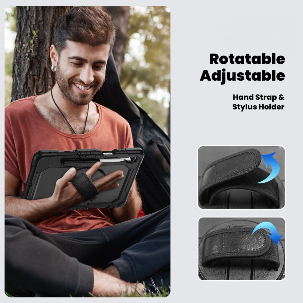 Etui na Samsung Galaxy Tab S11, Tech-Protect, Solid360, Czarny