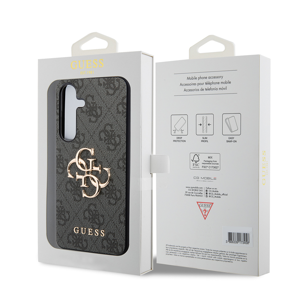 Case for Samsung Galaxy S24+ S926, Guess, 4G Big Logo, Black, Resealed