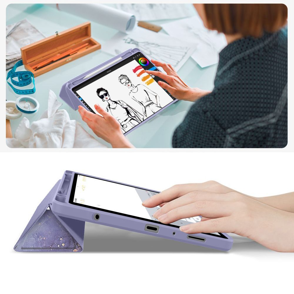 Case for Samsung Galaxy Tab A11 / Tab A9, Tech-Protect, SC PEN Hybrid, Violet
