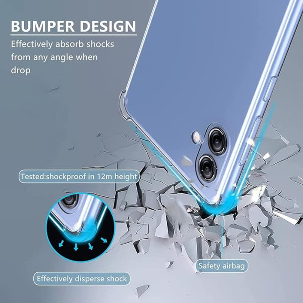 Etui na Samsung Galaxy A04e A042 / M04 M045, Techsuit, Shockproof Clear, Przezroczyste
