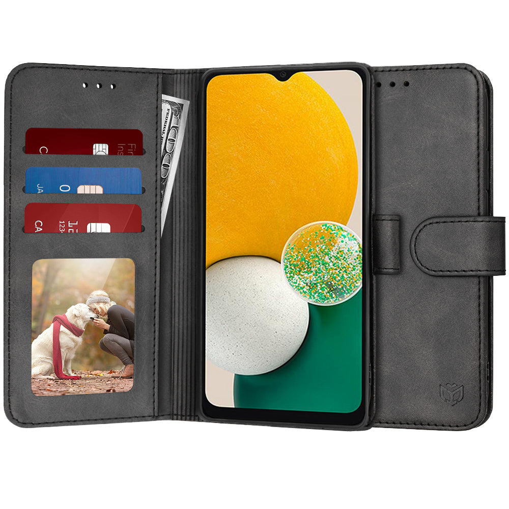 Etui na Samsung Galaxy A04s A047 / A13 5G A136, Techsuit, Diary Book, czarne