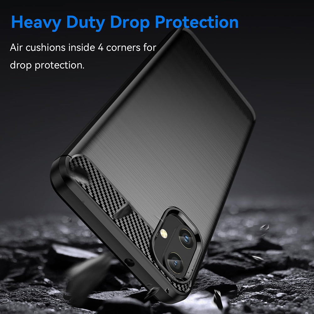 Etui na Samsung Galaxy A05 A055, Techsuit, Carbon, Czarny