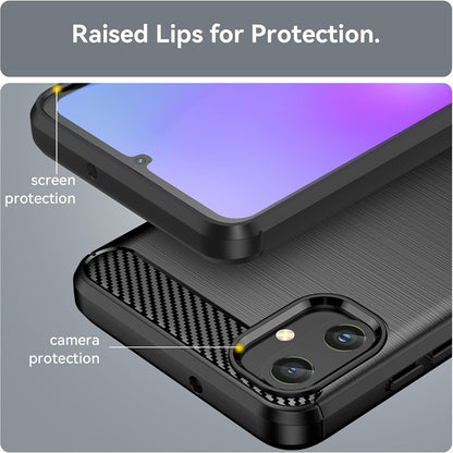 Etui na Samsung Galaxy A05 A055, Techsuit, Carbon, Czarny