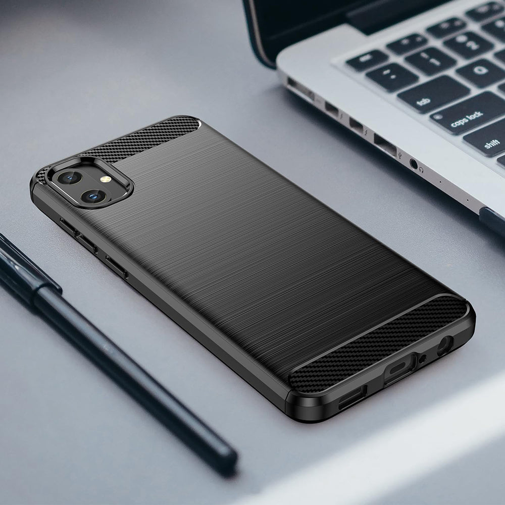 Etui na Samsung Galaxy A05 A055, Techsuit, Carbon, Czarny