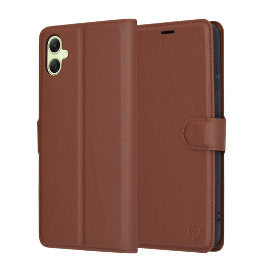 Etui na Samsung Galaxy A05 A055, Techsuit, Leather Folio, Brązowy