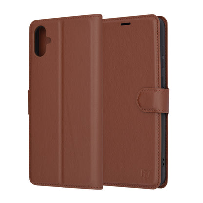 Etui na Samsung Galaxy A05 A055, Techsuit, Leather Folio, Brązowy