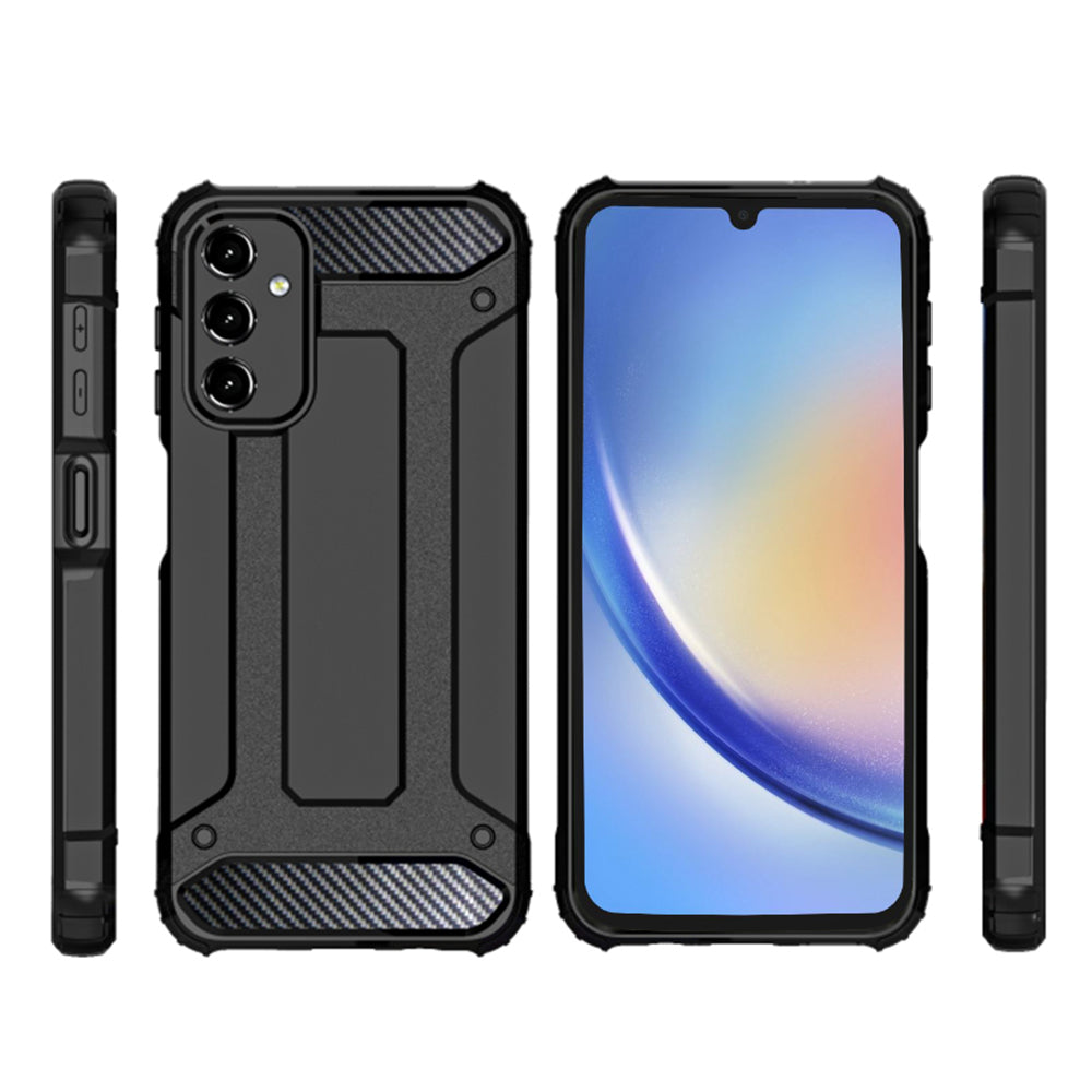 Case for Samsung Galaxy A05s A057, Techsuit, Hybrid Armor, Black