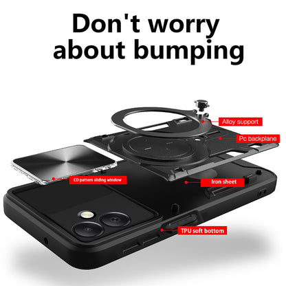 Case for Samsung Galaxy A06 A065, Techsuit, CamGuard Pro, Black