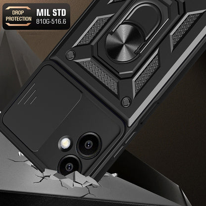 Etui na Samsung Galaxy A06 A065, Techsuit, CamShield, Różowe