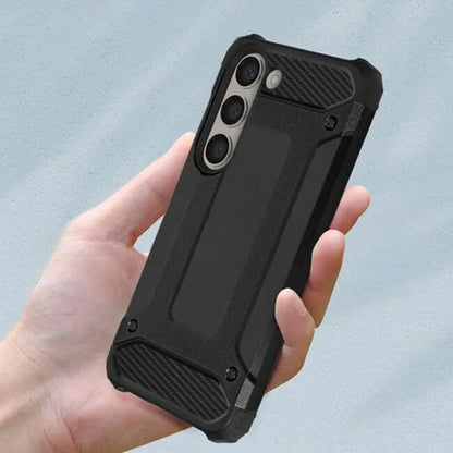 Case for Samsung Galaxy A06 A065, Techsuit, Hybrid Armor, Black