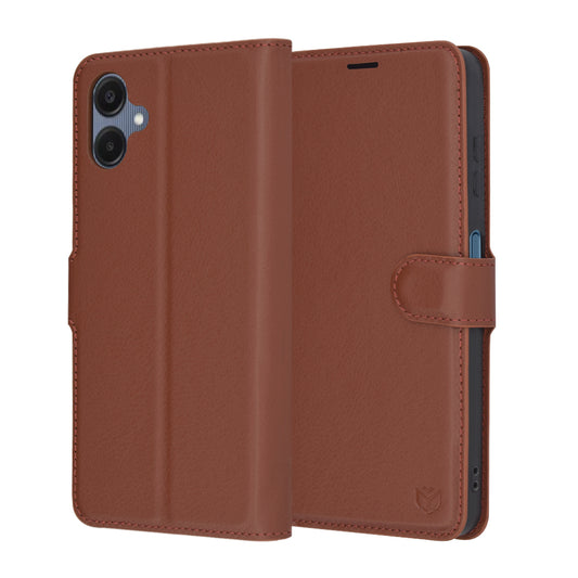Etui na Samsung Galaxy A06 A065, Techsuit, Leather Folio, Brązowy