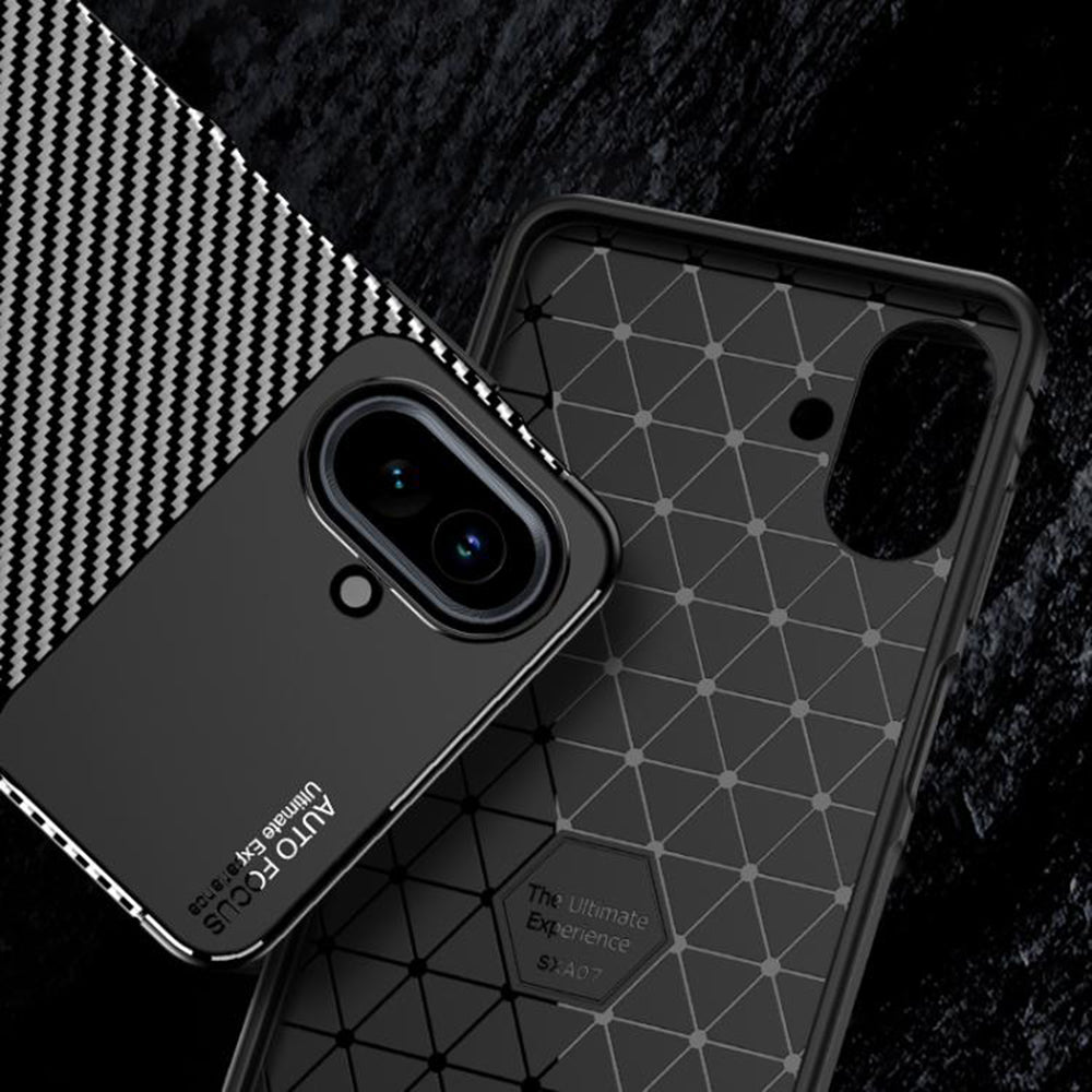 Etui na Samsung Galaxy A07 4G A075, Techsuit, CarbonFiber, czarne