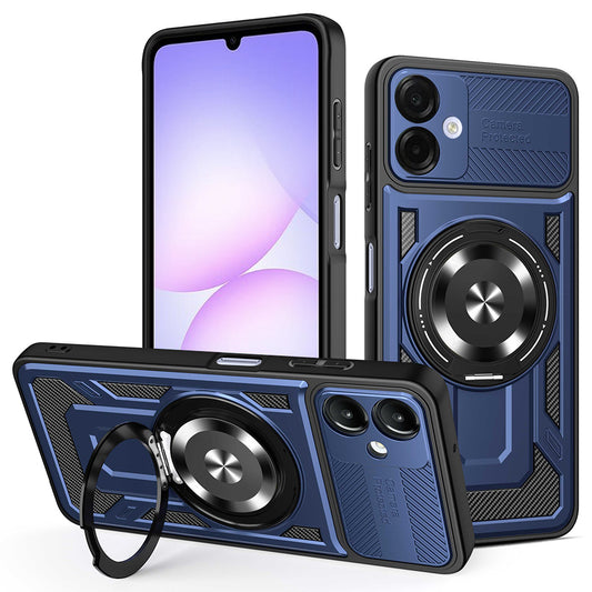 Etui na Samsung Galaxy A07 4G A075, Techsuit, RuggedCam, Niebieskie