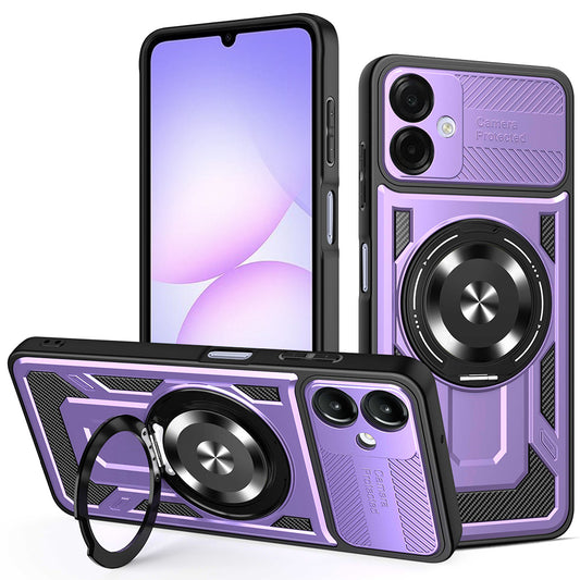 Etui na Samsung Galaxy A07 4G A075, Techsuit, RuggedCam, Fioletowy