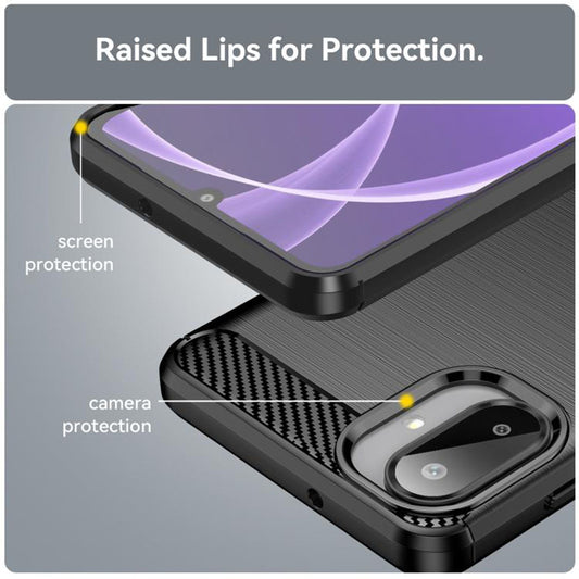Etui do Samsung Galaxy A07 4G A075, Techsuit, Carbon, Czarny