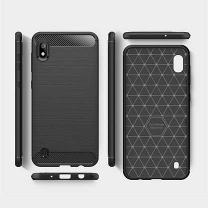 Etui na Samsung Galaxy A10 A105 / M10 M105, Techsuit, Carbon, Czarny