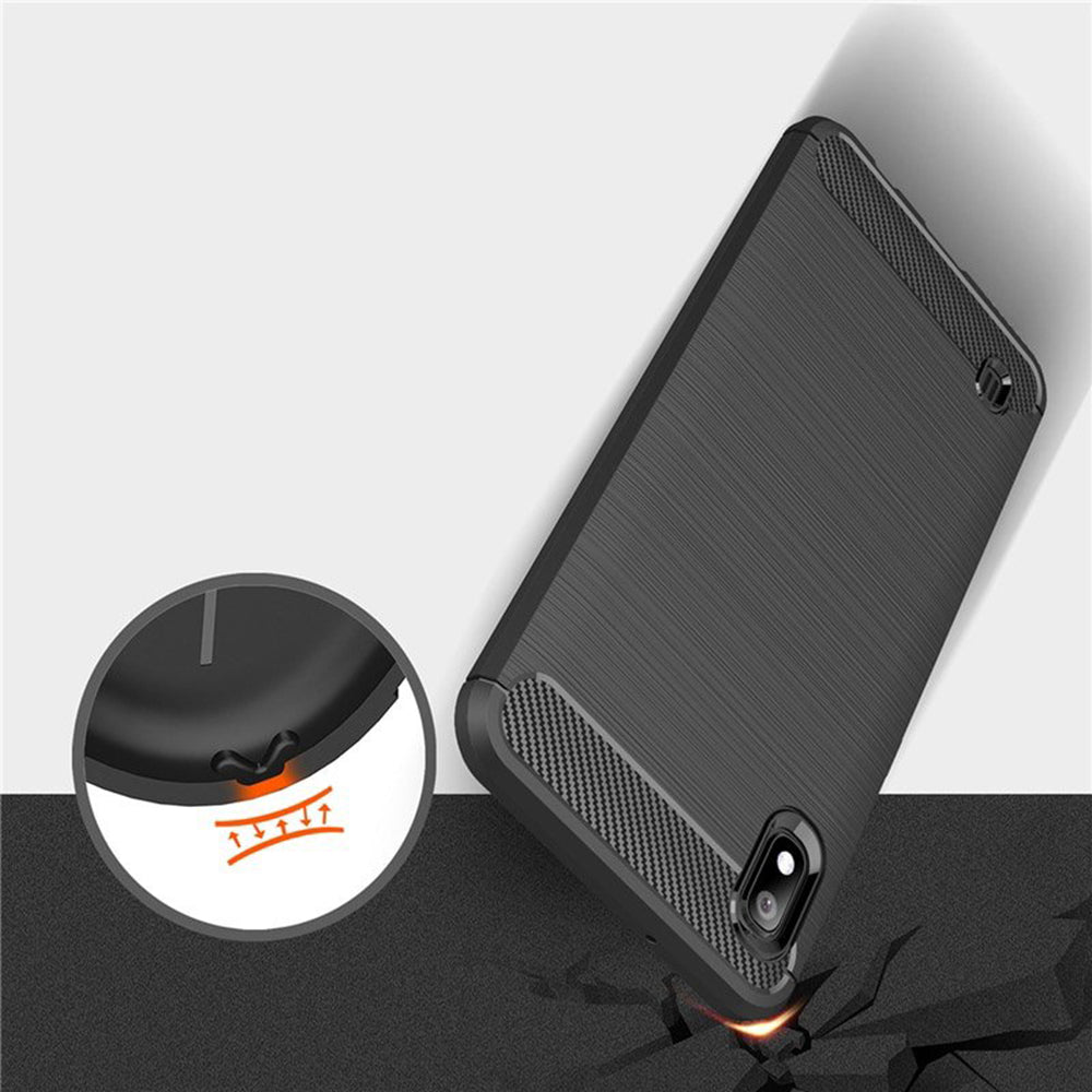 Etui na Samsung Galaxy A10 A105 / M10 M105, Techsuit, Carbon, Czarny