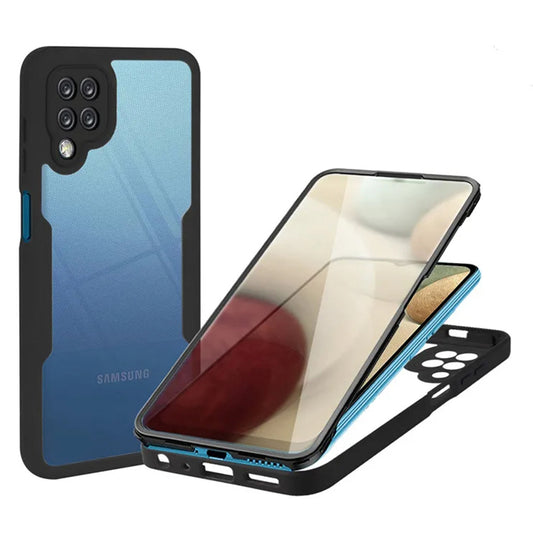Etui na Samsung Galaxy A12 A125, Techsuit, ColorVerse 360, Czarny